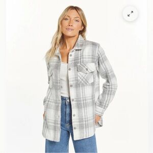 Thread & Supply Gray Plaid Jacket
